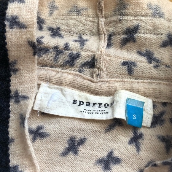 Anthropologie sparrow flying bird wool cardigan s - Picture 4 of 5